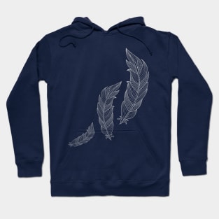 Feathers - Light Grey Hoodie